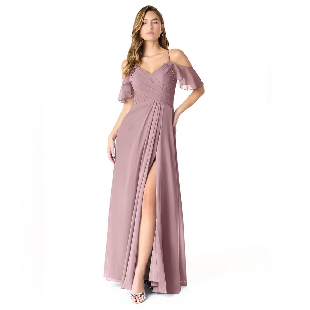 Azazie Dakota Bridesmaid Dress Color: Dusty Rose - Size: 8